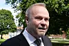 Oslo 20240614. Nils Gunnar Lie utenfor Vålerenga kirke i Oslo hvor Petter Nome bisettes fredag.