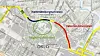 Ring 1 er en viktig øst-vest akse mellom Slottet og Oslo bussterminal. Omlag 17.400 biler passerer gjennom Hammersborgtunnelen hver dag.
Illustrasjon: Statens vegvesen