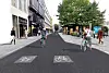Akersgata strekker seg fra Kontraskjæret og Akershus festning i sør til Hammersborg i nord. Gateoppgraderingen tar for seg de to kvartalene mellom Prinsens gate og Grensen, kalt Stortings- og Grensenkvartalet.