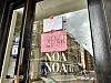 «Takk for oss» står det skrevet i vinduet til Noa Noa butikken i Bogstadveien.