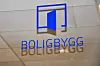 Boligbygg logo inngangsdør til det kommunale foretakets kontor i Wergelandsveien Foto: Arnsten Linstad