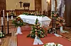 Oslo 20240807. NRK-profil Torkjell Berulfsen bisettes fra Vestre Aker kirke i Oslo onsdag.