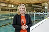 Oslo 20240827. Tøyenbadet åpnes i slutten av året. Prislappen ligger på rundt 2,4 milliarder kroner. Anlegget har blant annet et basseng på 50 meter. Byråd Anita Leirvik North (H) var med på pressevisning tirsdag.