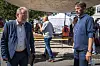 Arendal 20230816. Kommuneduell mellom byrådsleder Raymond Johansen (Ap) mot Eirik Lae Solberg (H) under Arendalsuka.