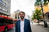 Oslo 20230926. Byrådslederkandidat Erling Lae Solberg (H) utenfor Høyres hus der Høyre har invitert Frp, Venstre og Krf til forhandlinger om byrådet i Oslo.
