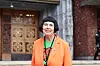 Merete Agerbak-Jensen (H) er gruppeleder for Høyres bystyregruppe Fotografert utenfor inngangen til Oslo rådhus Borggården Foto: Thea Thomassen
