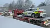 Det var ikke bare elbussene som sleit på vinterføret i januar i år.
Foto: Vegard Velle