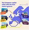 Oversikt over Europas fem beste T-banesystemer i kåringen fra Bounce.