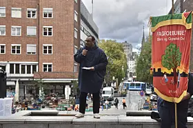 Omar Samy Gamal markerte seg mot kuttene i oslobudsjettet.