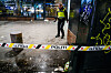 Oslo 20241019. En person er funnet med stikkskader i Storgata i Oslo lørdag kveld.Foto: Javad Parsa / NTB