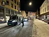 I Motzfeldts gate på Grønland gjennomførte politiet torsdag kveld trafikkontroll.