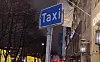 Skilt taxi drosje dorsjeholdeplass taxiholdeplass i Stortingsgata Oslo sentrum Foto: Arnsten Linstad
