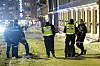 Oslo 20250113. Det pågår en stor politiaksjon på Alexander Kiellands plass i Oslo etter at politiet fikk melding om at en mann hadde oppsøkt legevakten med stikkskader.