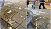 Istapper ble banket løs og falt ned, opplyser senterlederen ved Oslo City. Foto: Ingri Valen Egeland