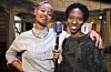 Nosizwe Baqwa (t.v.) og Mariama Astrid Ndure står på scenen sammen og synger og spiller Nina Simone i oppsetningen 'I Am Nina' på Nordic Black Theatre. Premiere er 27. oktober, og er en del av Oslo World Music Festival.