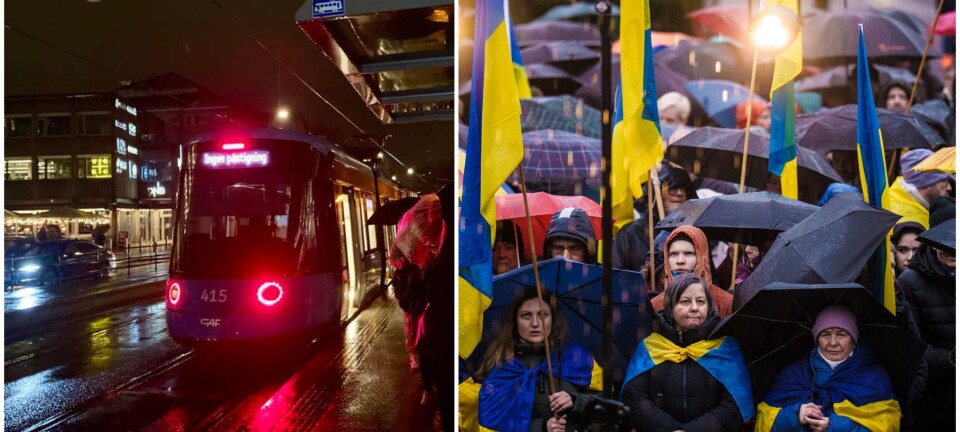 Trikken måtte gi opp. Kom seg ikke forbi Russlands ambassade