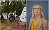 Oslo 20160714. Rusken rydder opp etter at politiet tømte romleirer i Ekebergskogen i Oslo torsdag morgen. Foto: Audun Braastad / NTB Portrett av Gro Nystuen Foto: Norges institusjon for menneskerettigheter