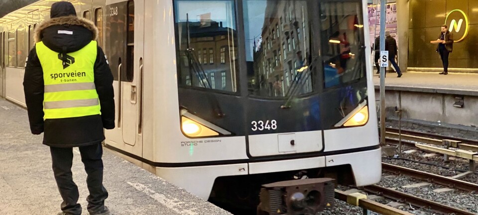 T-banen: – Togene som kjører er ikke åpne for passasjerer og stasjonene vil være stengt
