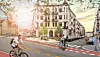 Plantegningene for Ullevålsveien som ble offentliggjort viste at den lille plassen foran bygården skulle få trær, benker og blomsterbed. I dag er det ikke lenger mulig å finne dette bildet på kommunens nettsider.