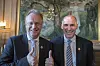 Oslo 20170426.Byrådsleder Raymond Johansen og byråd for næring og eierskap Geir Lippestad presenterer Oslo kommunes oppkjøp av Hafslund.Foto: Terje Pedersen / NTB