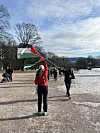 Run for Palestine Oslo på Slottsplassen.