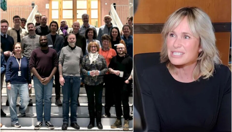 Til v. Oslos 'skeive utvalg' - Utvalget for kjønns- og
seksualitetsmangfold. Til h. ordfører Anne Lindboe (H). Til v. Utvalget for kjønns- og seksualitetsmangfold til h. ordfører Anne Lindboe (H) Foto: Oslo kommune / Arnsten Linstad