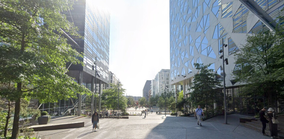 Stasjonsallmenningen i Bjørvika. Eller Albertines plass?