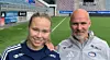 Vålerengas nye islandske midtstopper Arna Eiriksdottir (22) sammen med sportslig leder i klubben, Steinar Pedersen. Foto: Vålerenga Fotball