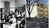 Til v. jenteklasse ved Møllergata skole i 1925. Skolen ble etablert i 1861 under navnet Nordre skole og er Oslos eldste skole. Møllergata skole regnes også som Norges eldste byfolkeskole. Foto: Terje Bendiksby / NTB / Arkiv
