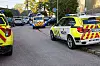 Oslo 20250927. Politiet er i område Haugerud med flere patruljer etter melding om person stukket med gjenstand.Foto: Terje Pedersen / NTB